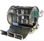Automatic high performance shrink packaging machine for meat and food processing plants