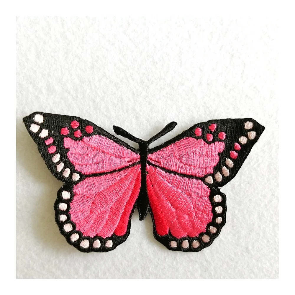 Pink & Black Butterfly - Patch