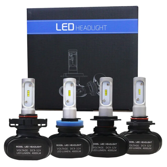 Auto LED H4 Scheinwerfer Fernlicht/Abblendlicht Mini Objektiv Projektor  Lampe Canbus H7 Y10 60W 24000LM Lampen für Automobil Motorrad 12V