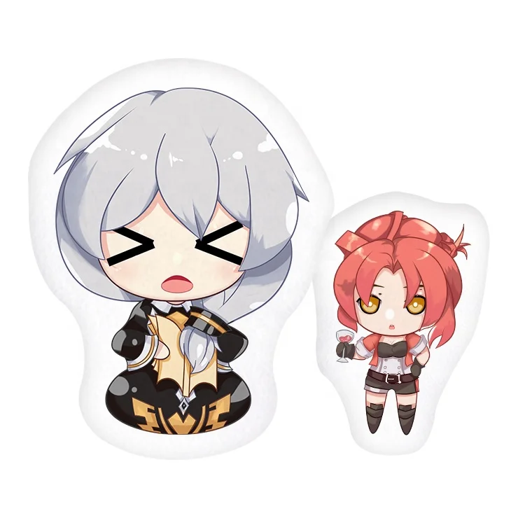 Оптовая продажа, Симпатичные аниме-персонажи из мультфильмов, необычная форма, детские плюшевые игрушки для изготовления ПП хлопка, безопасные и удобные подушки