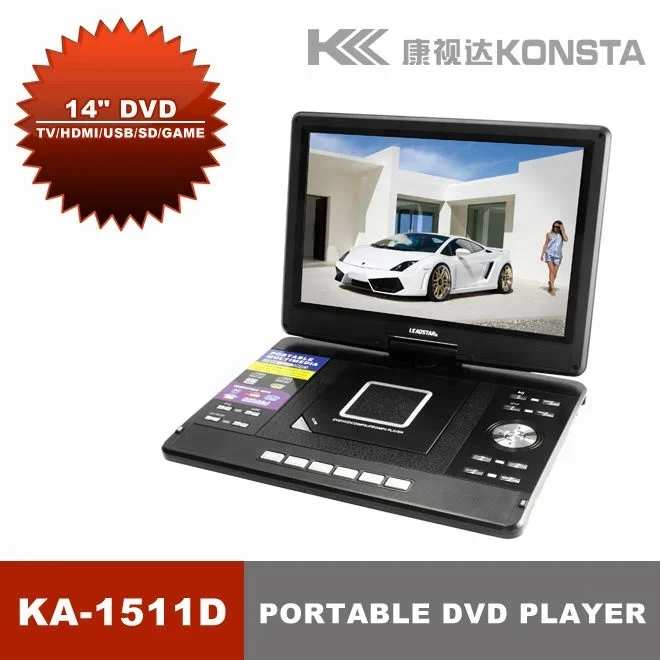 はあります Tv Fm Vgaavゲームka1511dを備えた家電14インチゲームポータブルdvdプレーヤー Buy Game