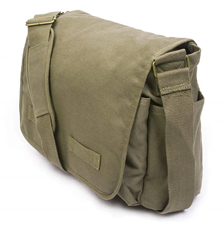 Messenger Bag For Men,water Resistant Unisex Canvas Shoulder Bag,vintage  Military Messenger Bags For Women, Laptop Bag - Temu Australia