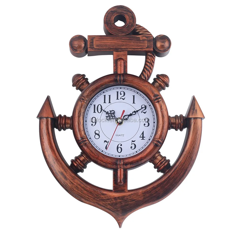 Anchor Wall Clock Nautical Clock