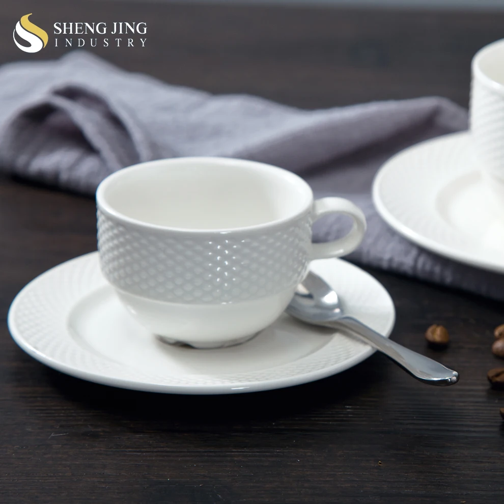 Fine Porcelain 100ML 200ML Stackable Coffee Mugs Espresso Cup Set