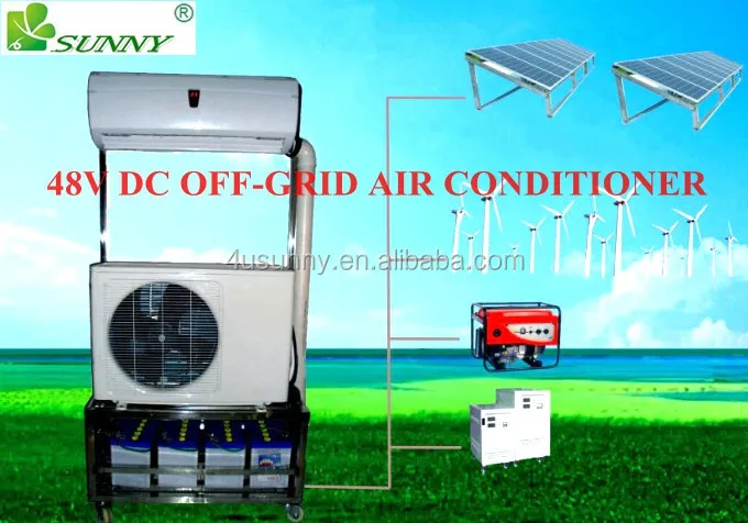 
24 В постоянного тока или 48 В постоянного тока, охлаждение солнечного кондиционера и HeatingTKFR-50GW/DC 