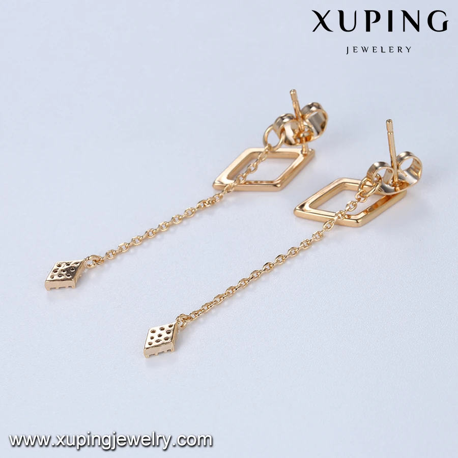 94769 Fashion Simple Design Artificial Jhumke Geometric Earring Jewellery for Girls