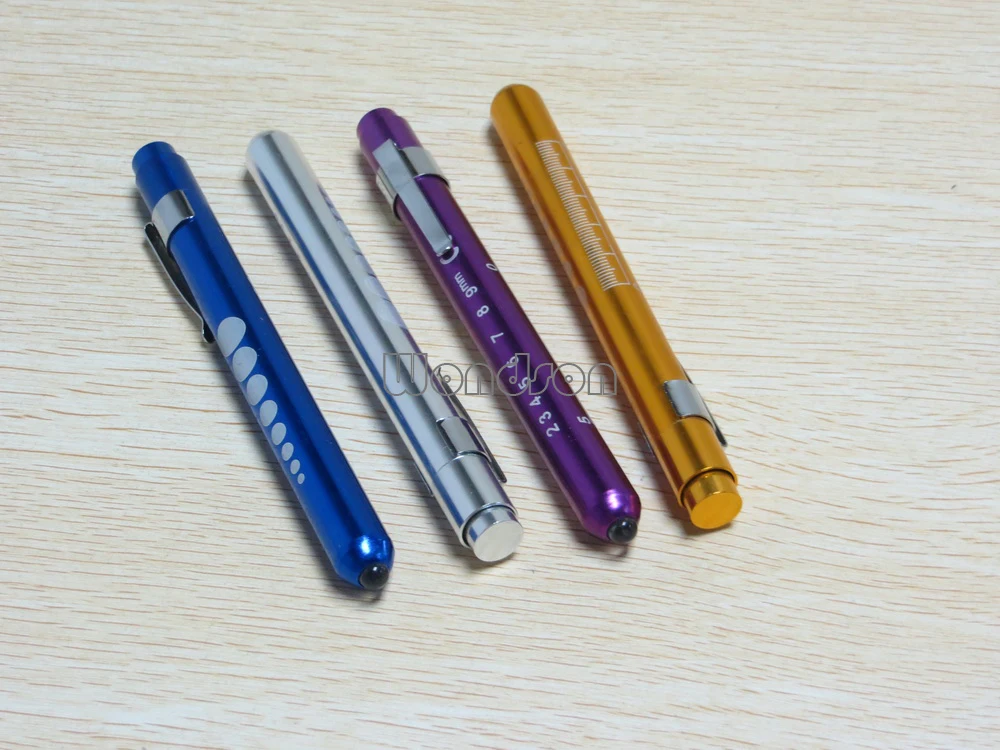 Ручка для диагностики и медицинской помощи легкий фонарик карманный со шкалой