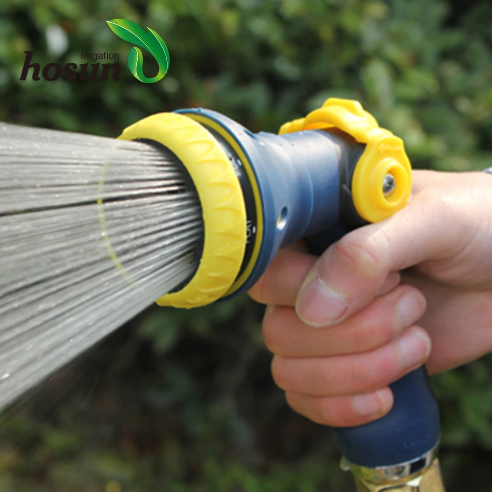 Thumb Control 8 Pattern Garden Hose Nozzle