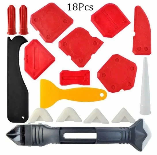 Amazon.com: Juego de 4 espátulas de silicona para calafateo de calafateo :  Herramientas y Mejoras del Hogar