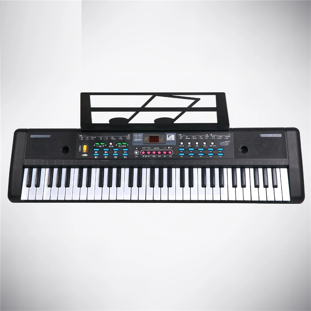 For Children 61 Keys LED Display Keyboard Piano Electronic Organ with MIC Music Sheet Stand