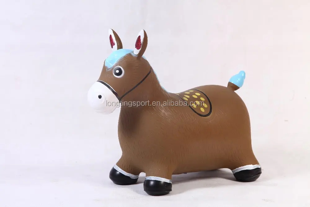 Пластиковые прыгающие игрушки-животные с музыкой для детской езды