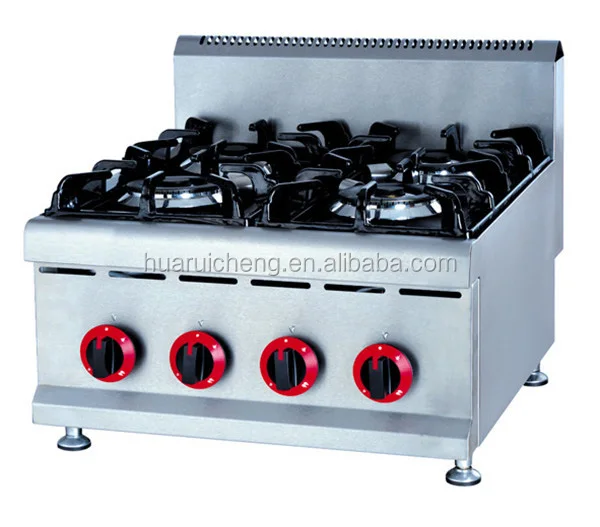 Out of Stock Commercial Catering Table Top Gas Hob Burner Gas Boiling Top 