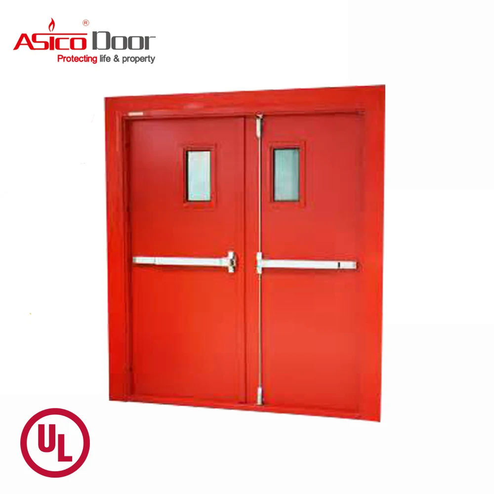 Asico Ul Listed Commercial Exterior External Fire Rated Steel Emergency