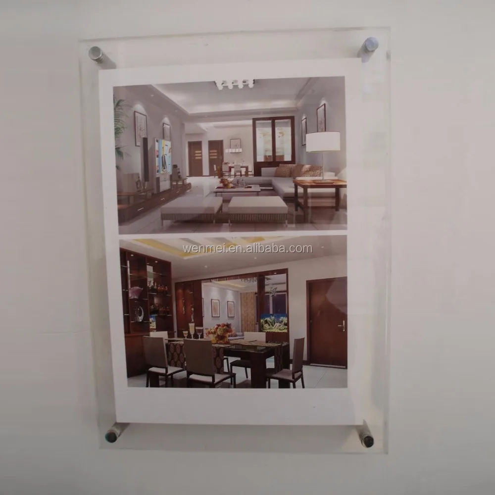 Рамка для фотографий настенная акриловая Шелкография по индивидуальному заказу украшение УФ-печати или подарок 4 цвета