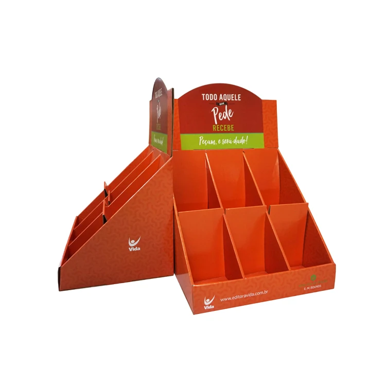 Лидер продаж 2019, настольный бумажный дисплей для ноутбука, картонный дисплей для книжной стойки