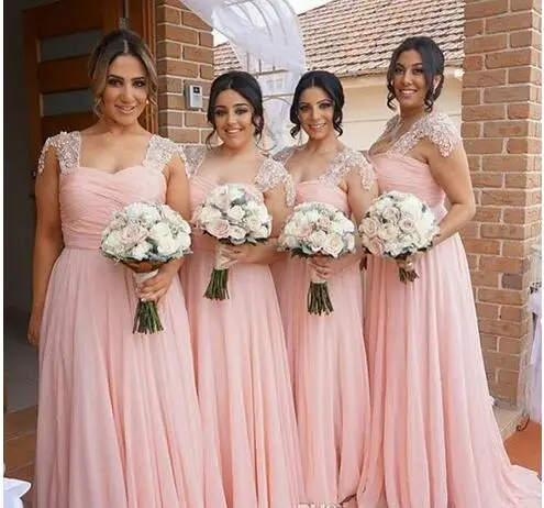  Vestido corto de gasa color rosa halter para dama de honor, una  línea elegante para boda, fiesta, para mujer B034, Rosado, 8 : Ropa,  Zapatos y Joyería