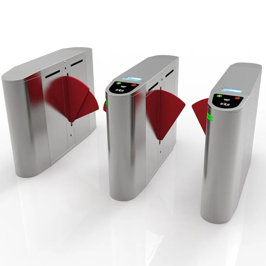 Highly Secure Access Control Security Solutions School Guard Glass Aluminum Gates Speedstile Turnstile
