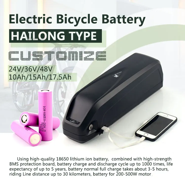 48v 13ah Li Ion Rechargeable Ebike Downtube Lithium Battery Pack With