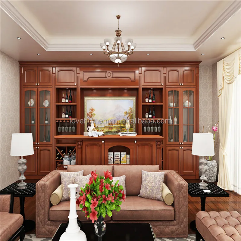 Wood Furniture Wine Cabinet for Home Decoration