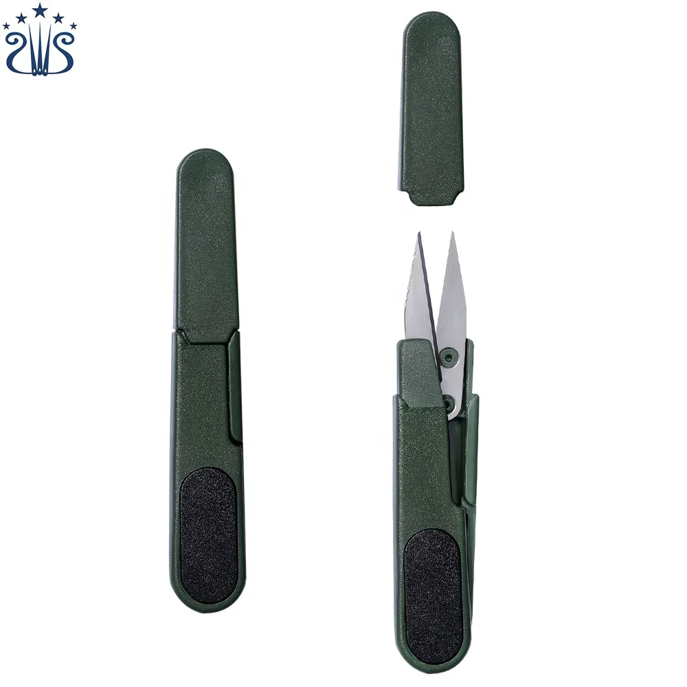 Небольшие ножницы из пластиковой пряжи и креативные ножницы U-образной формы для резьбы