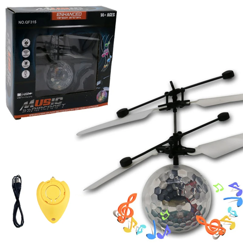 RC Drone Flying Copter Ball Aircraft Hélicoptère Led Clignotant