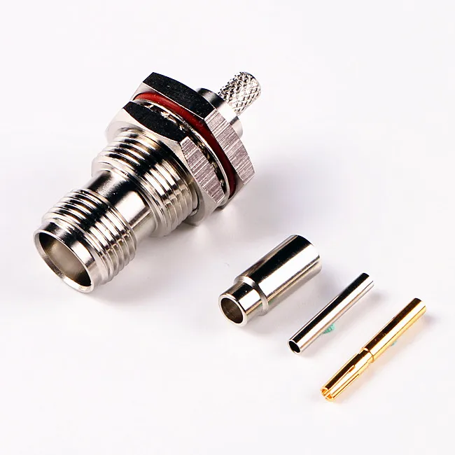 Tnc Bulkhead Female Crimp Rf Coaxial Connector For Rg316 Rg174 A U Cable Connector Buy Tnc Connector Tnc Bulkhead Female Connector Rf Coaxial Cable Connector Rg174 Rg316 Rg178 Product On Alibaba Com