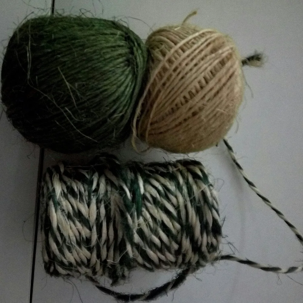 Colored Sisal Rope 2mm To 40mm Natural Sisal Fibre Sisal Twine Rope