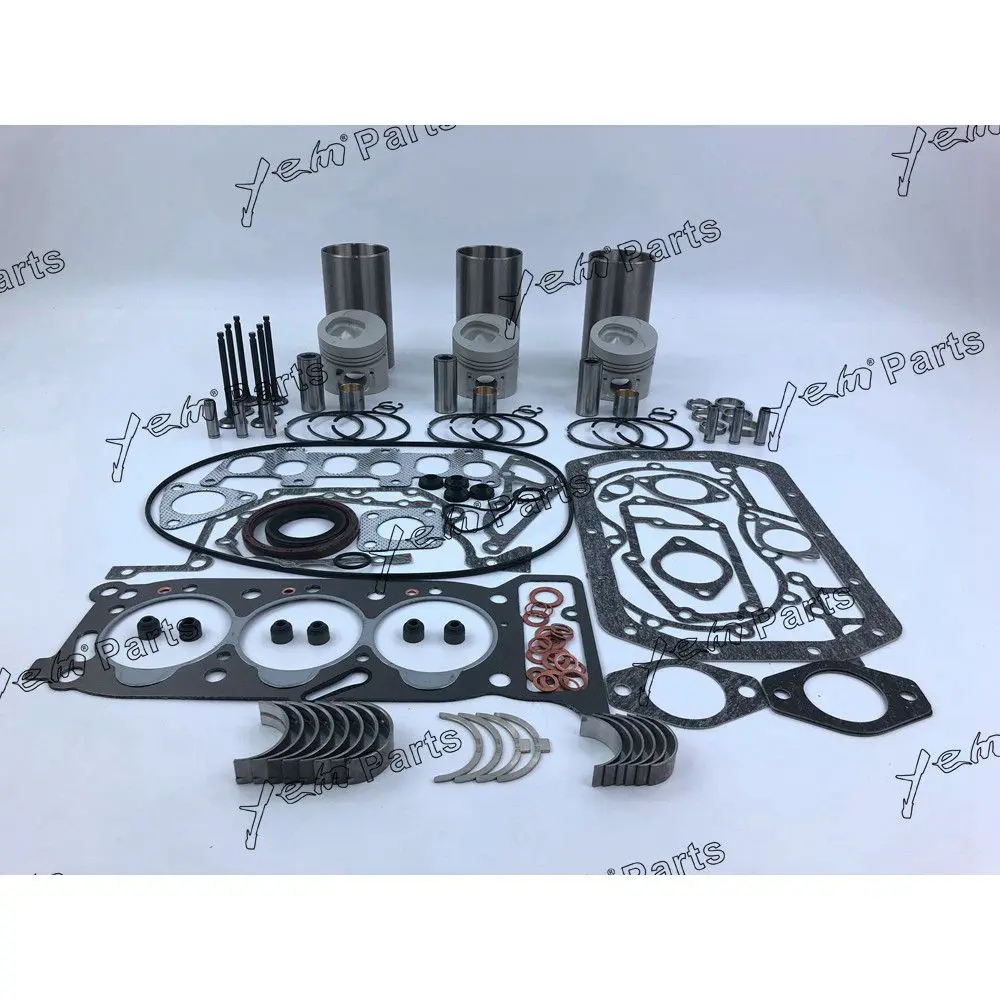 3KR2 Rebuild Kit With Valves Engine Bearings Cylinder Liner Full Gasket Kit for Isuzu Engine