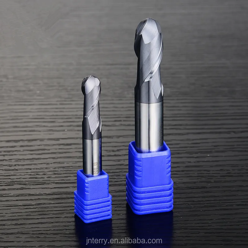 Fraise Carbure Monobloc 4 Tailles Extra Longue Revêtue TiAlN - Pour Usinage Acier, Inox, Métaux Durs