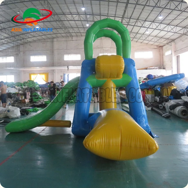 Summer Water Tower for Floating and Climbing High-Inflatable Water Jumping Tower with Water Blob Fun Ride-on Product
