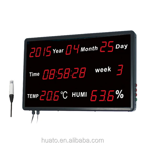 Long Visual Distance From 10 to 75 Meters Warehours Use Thermometer Hygrometer
