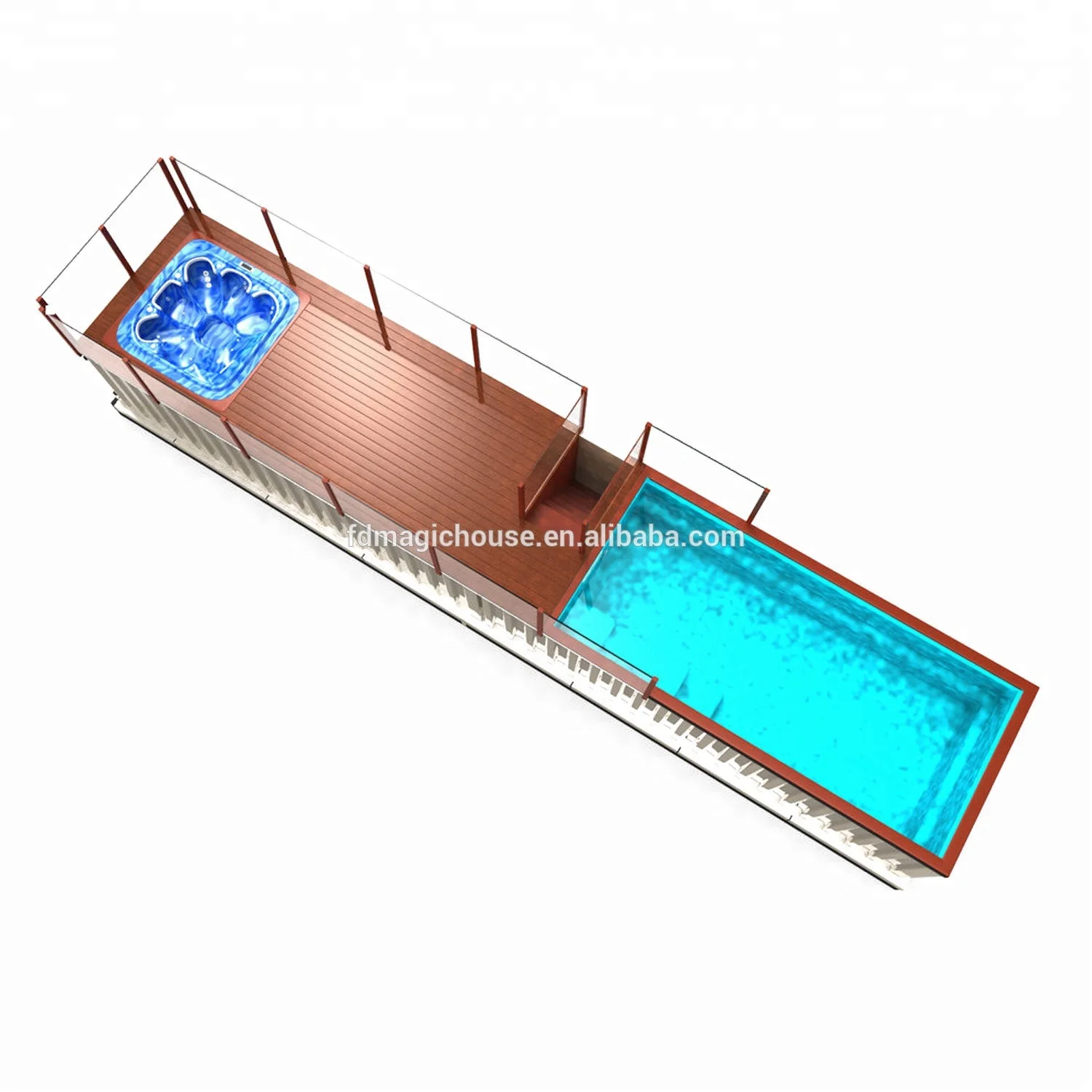 Бассейн из контейнера своими руками