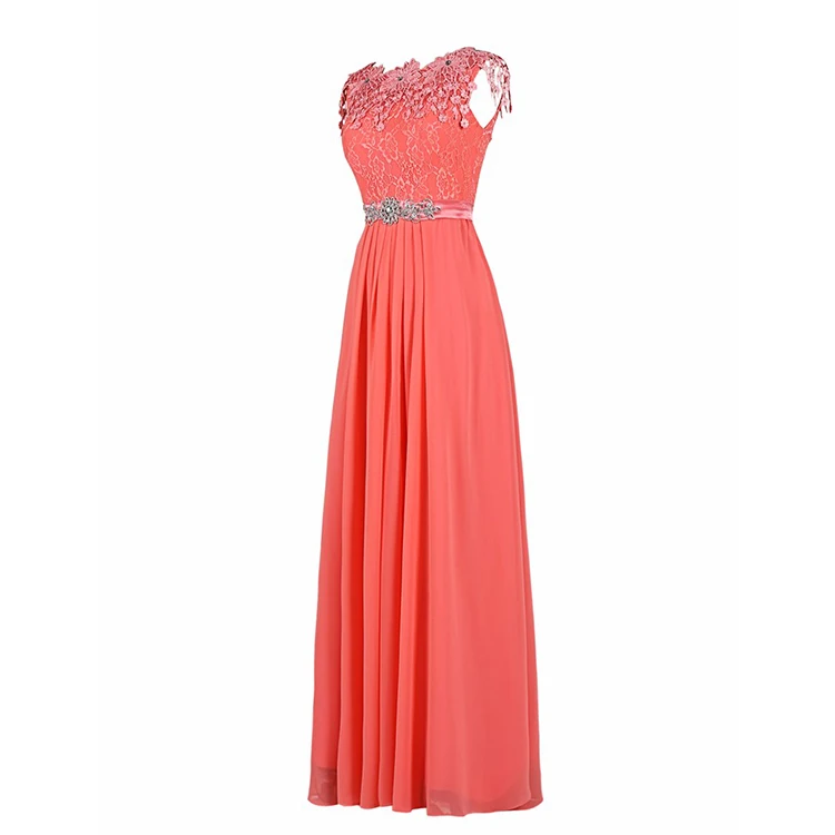coral chiffon top