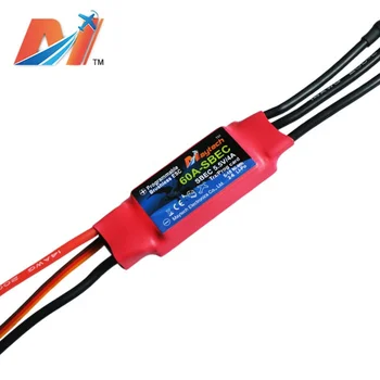 Maytech 60A esc motor speed controller with 2-6Cells Input Volt for radio controlled airplanes / remote control helicopter
