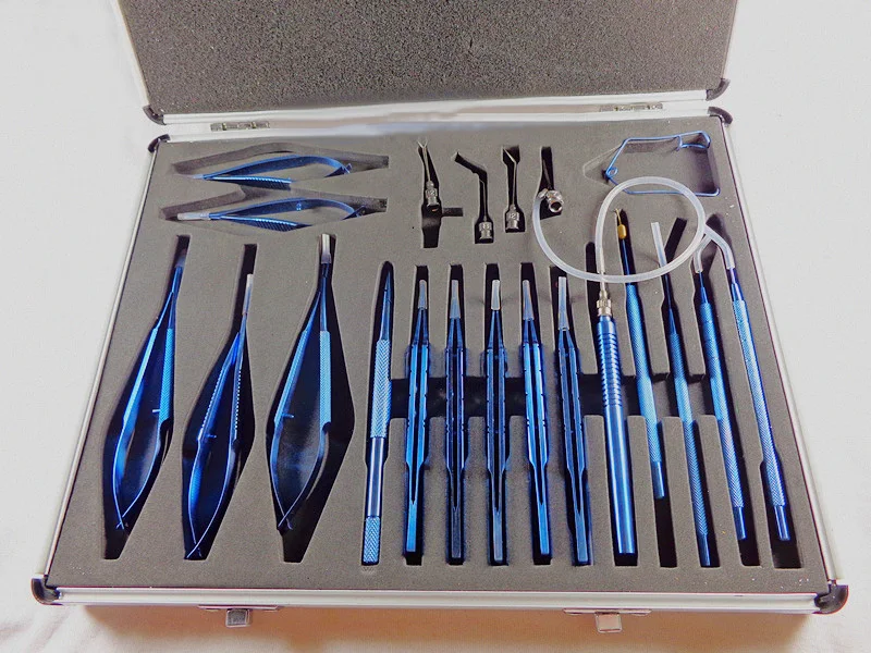 CE 21PCS Titanium Cataract Set Eye Ophthalmic Surgical
