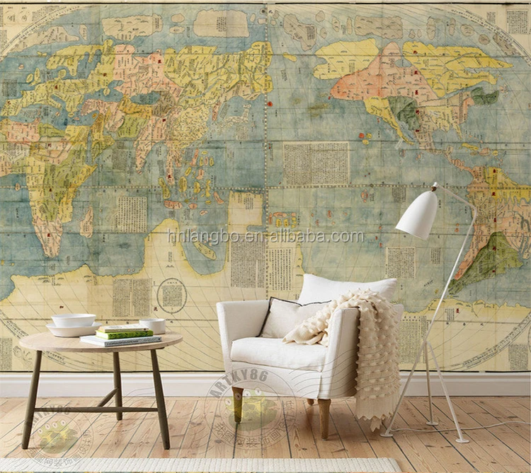 Wallpaper Pvc Universal Map Decorative Painting Wallpaper Mural Nautical  Map Wallpaper - Buy Wallpaper Pvc,Universal Map,Nautical Map Wallpaper  Product on 