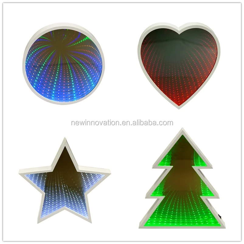 LED Heart Shaped Light for Valentine Infinity Light Tunnel LED Light Battery Operated