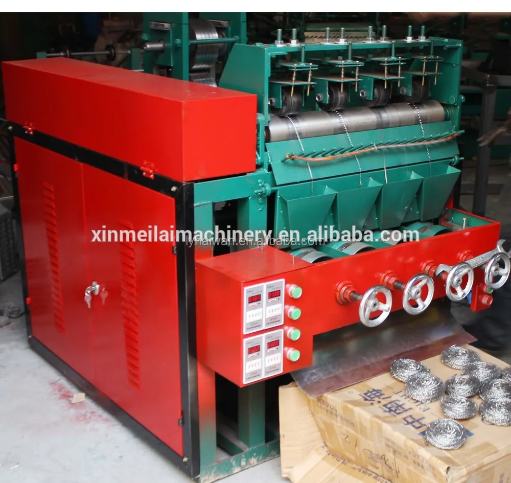 stainless steel wire scourer making machine for kitchen cleaning