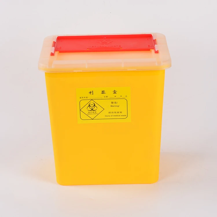 
 MM-SC8F 8L логотип под заказ медицинский многоразовый одноразовый острый контейнер с крышкой  