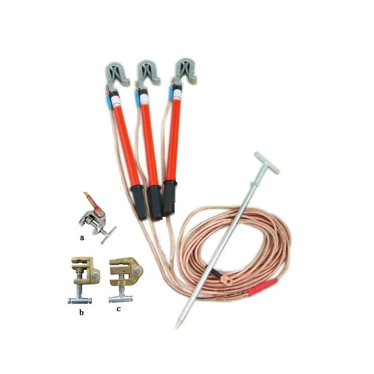 Ground Earth Rod Set With Earthing Wire Grounding Portable Security Earth Wire
