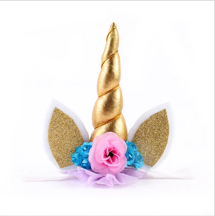 Gold Glitter Unicorn Horn