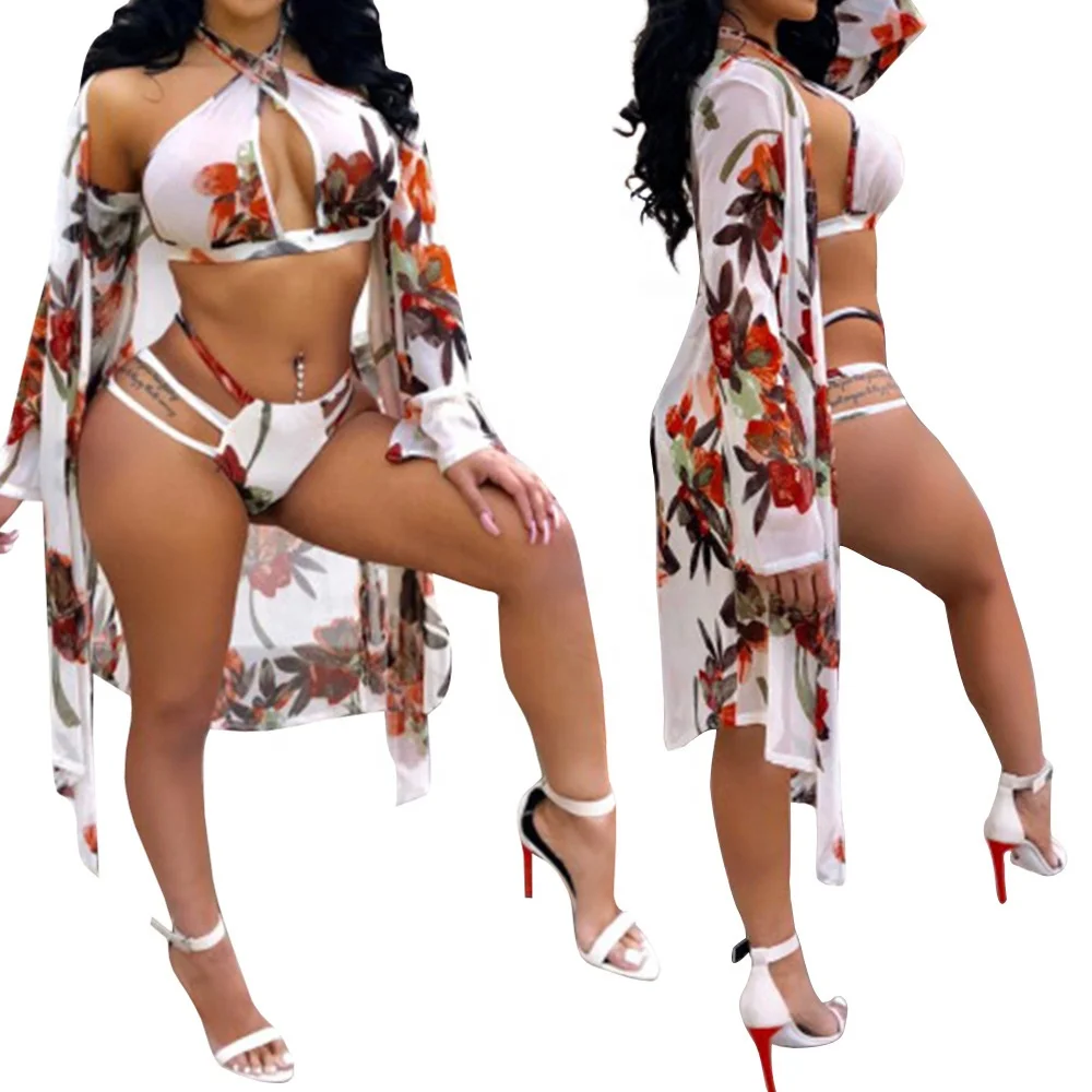 three piece swimwear