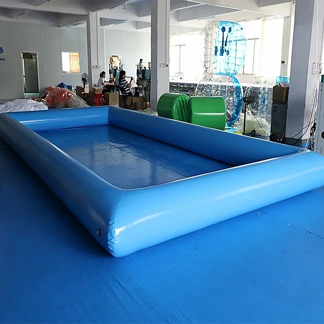 Высокое качество 8*4 м прямоугольный синий надувной бассейн для детей