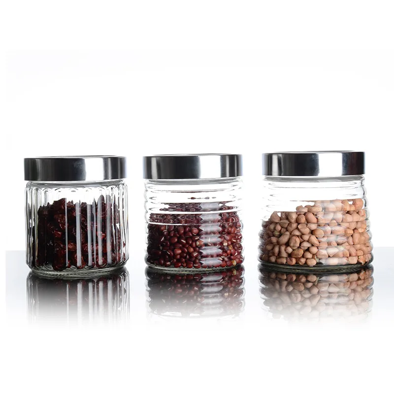Large Capacity Nuts Tea Grains Storage Glass Jars