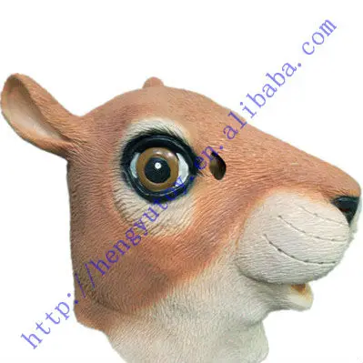 Very Funny Squirrel Mask Realistic Deluxe Latex Halloween Animal Mask - Buy  Halloween Animal Mask,Squirrel Latex Head Mask,Funny Mask Product on  