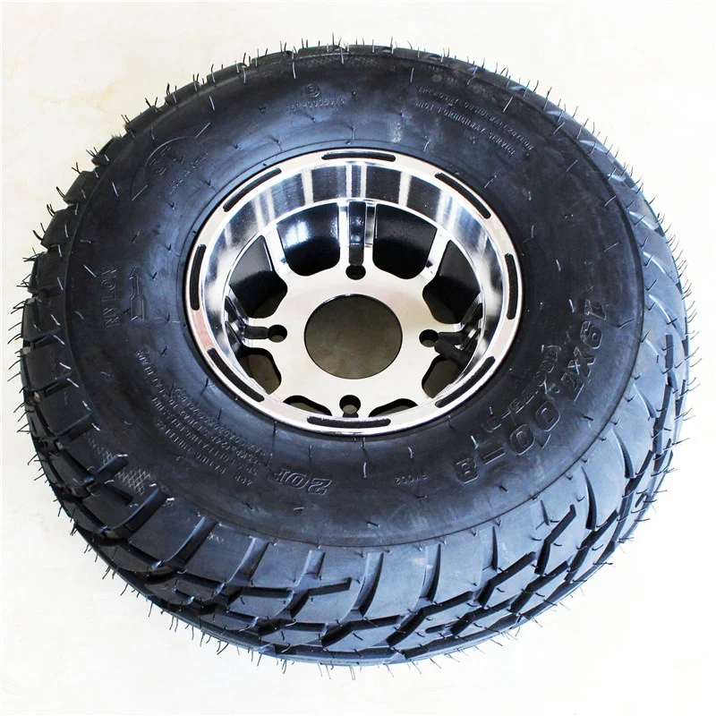 19X7-8 Rubber Tire With 8&quot; Rim Universal ATV UTV Replacement Tire