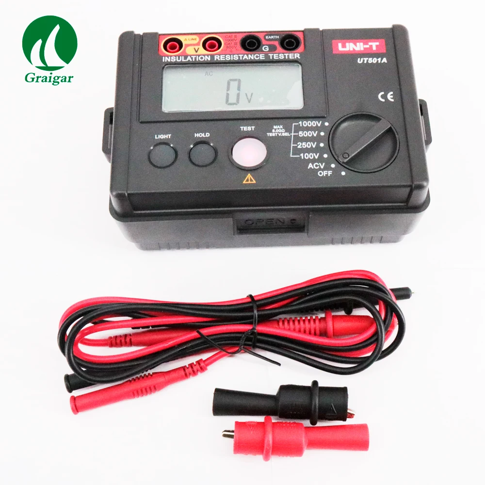 
UNI-T UT501A 1000V изоляционный Измеритель сопротивления заземления 