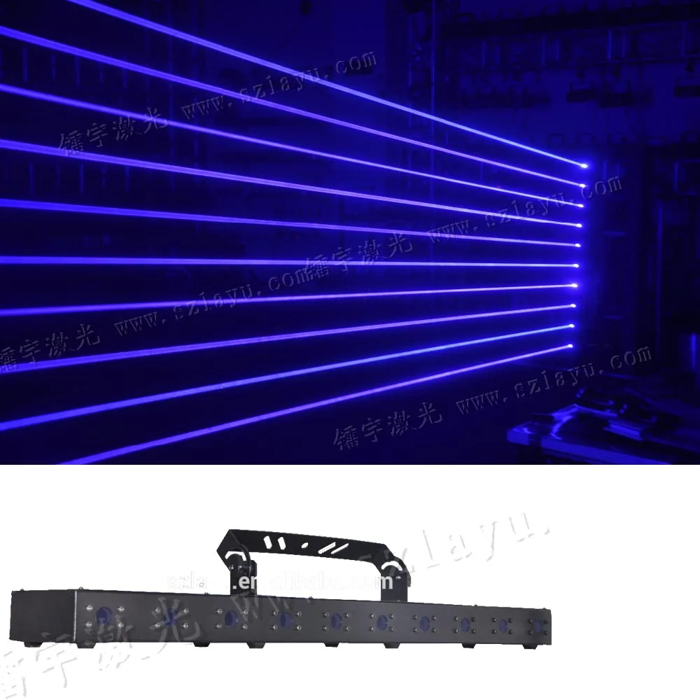 10 Heads 10 Eyes RGB or Single Color Red Blue Green Laser Light Dmx Laser Light bar with 10 Parallel Rays
