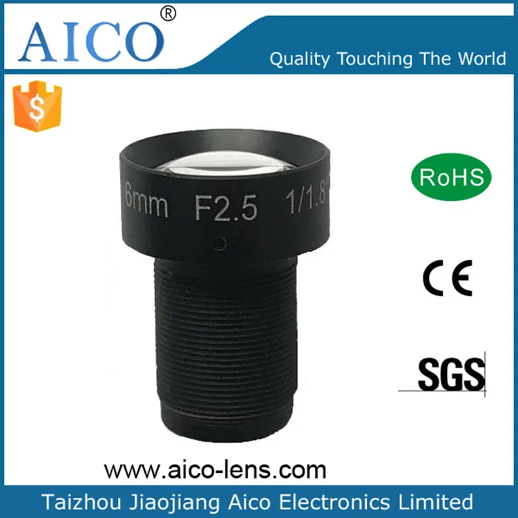 6mm M12 S Mount Low Distortion Macro Board Lens