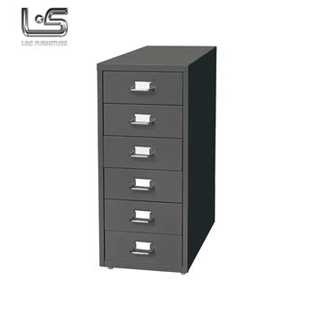 Metal Corner Storage Cabinet 6 Drawer Steel Locker Cabinet - Buy Office